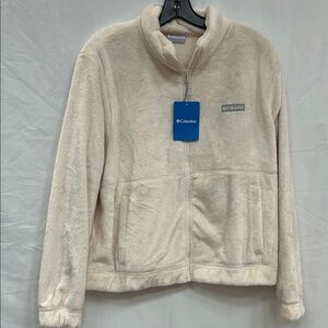 Columbia Ivory Fleece Full-Zip Jacket Women’s XL